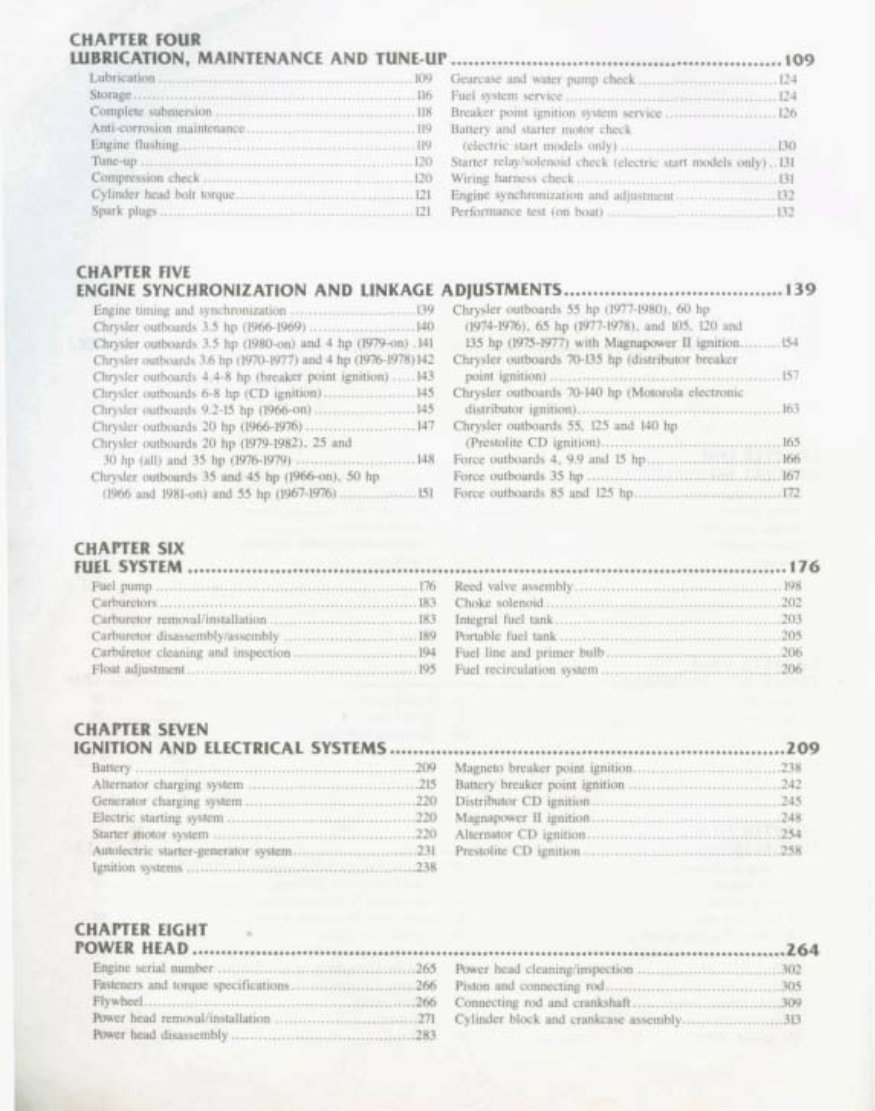 1966-1999 Chrysler Force Marine Workshop Repair manual preview img 3