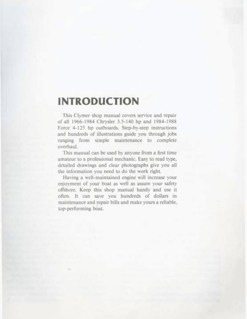 1966-1999 Chrysler Force Marine Workshop Repair manual preview img 9
