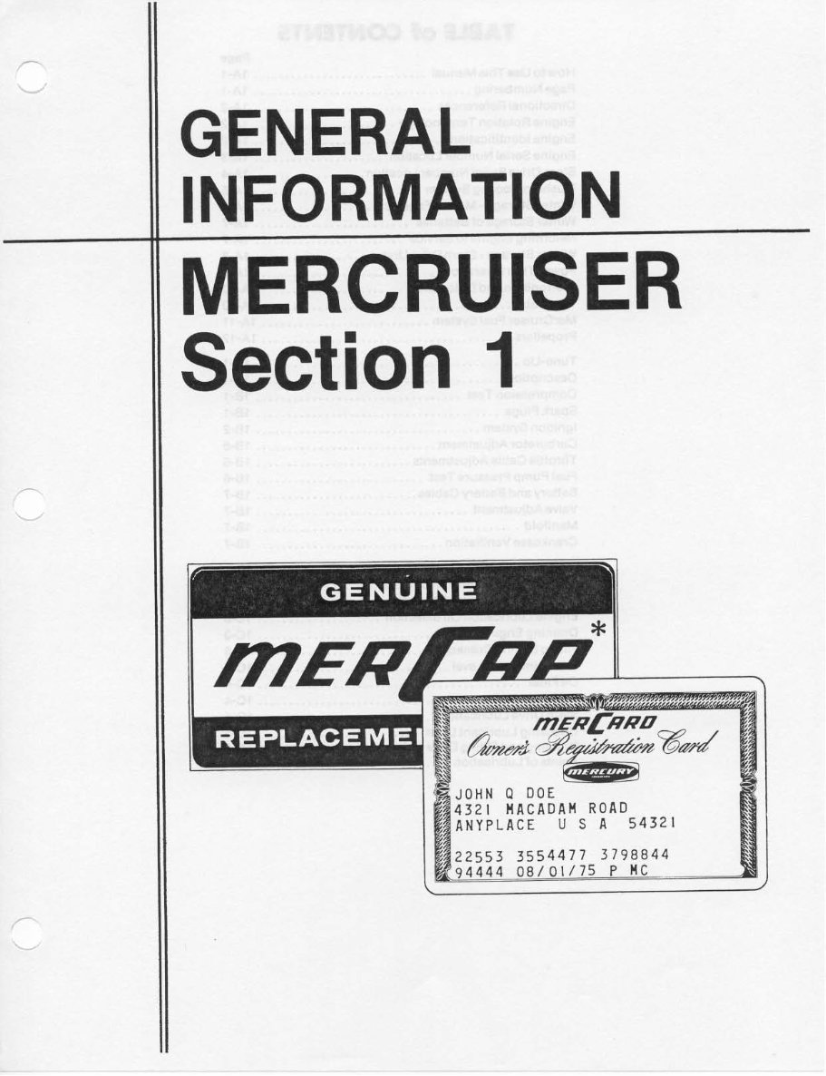 Mercury Mercruiser #2 Stern Drive Units and Marine Engines Service Repair Manual 1974-1977 preview img 7