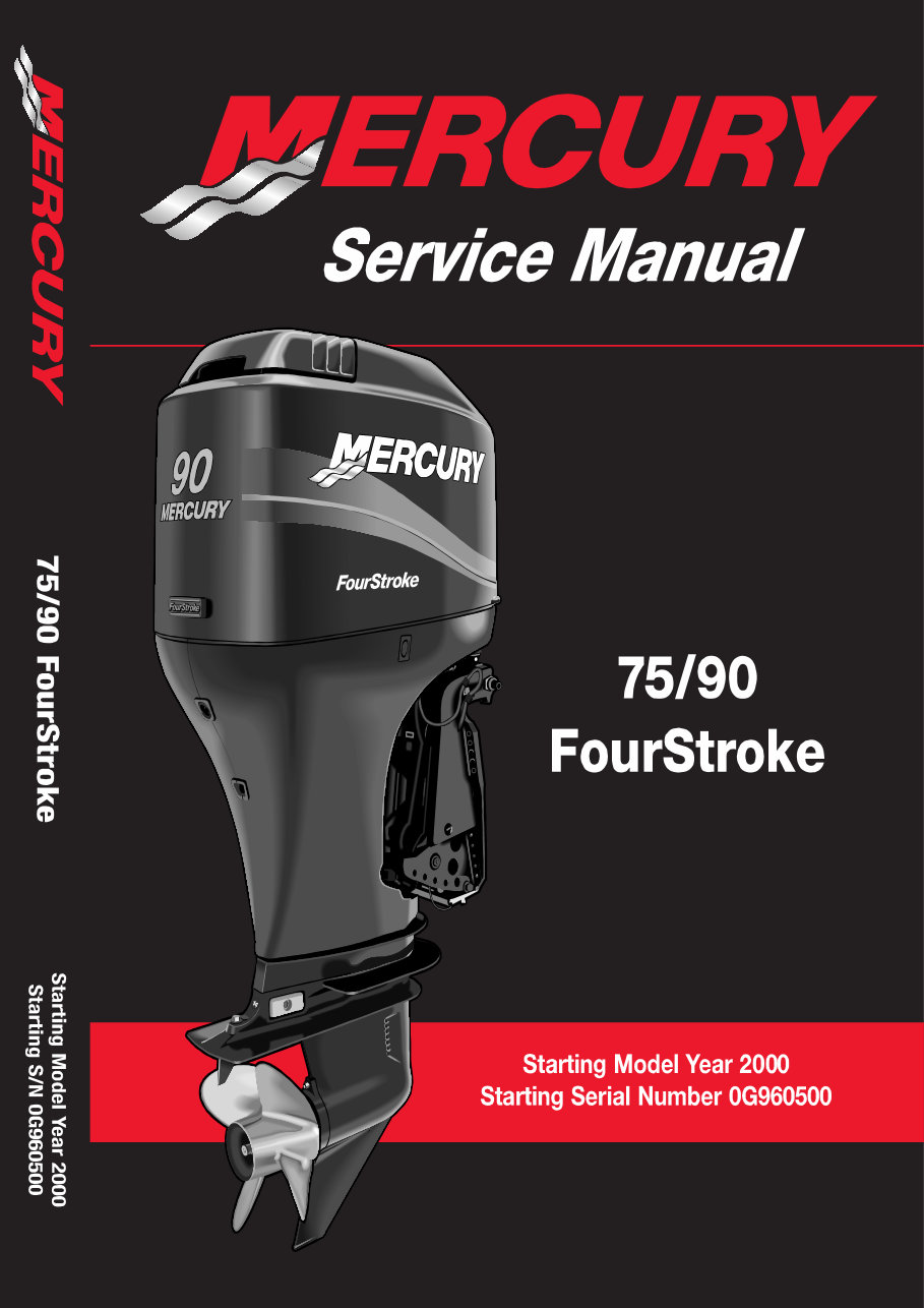 2000-2005 Mercury 75/90HP FourStroke OEM Service & Repair Manual preview img 1