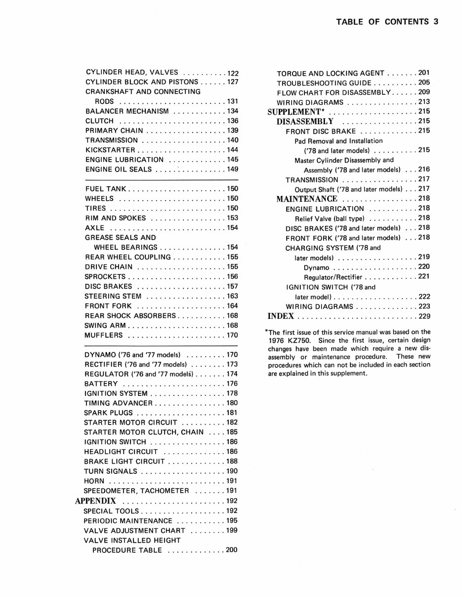 1976-1988 Kawasaki KZ750 Service & Repair Manual preview img 8