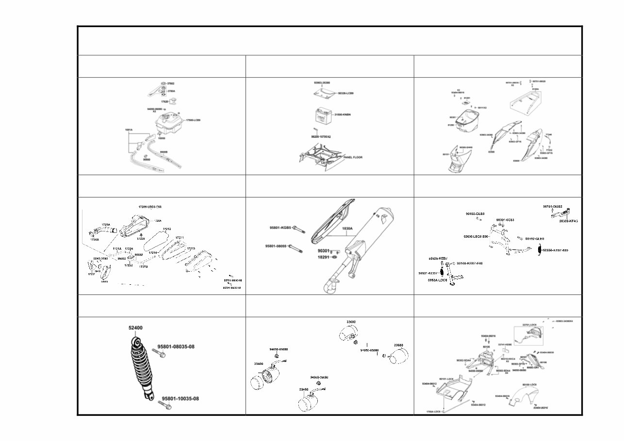 KYMCO AGILITY 50 Parts Manual Catalog preview img 9