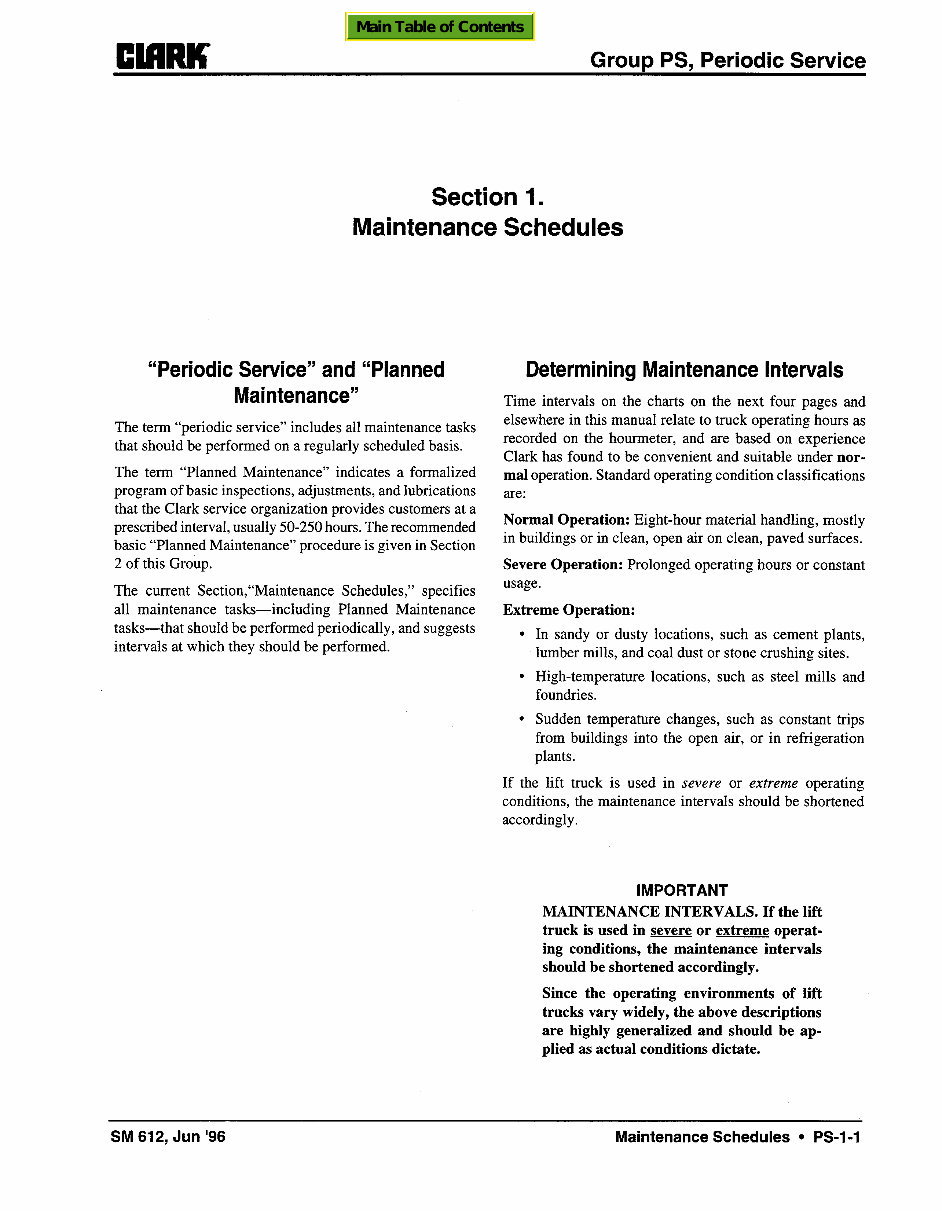 Clark CGC 40, CGC 70, CGP 40, CGP 70 Forklift Workshop Service Repair Manual preview img 6