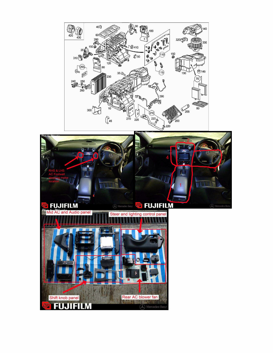 Mercedes-Benz W203 Clicking Noise Diagnostic Guide – Footwell & Dashboard Actuators preview img 4