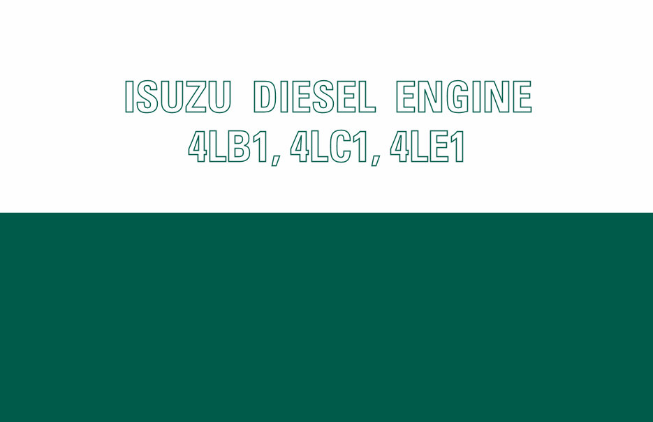 Isuzu 4LE1 Industrial Diesel Engine Service Repair Manual preview img 1