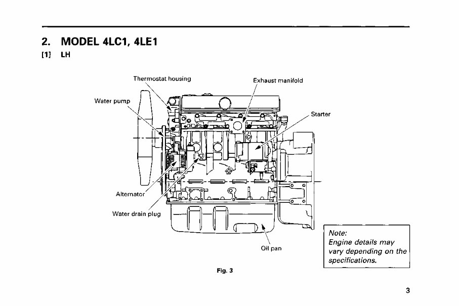 Isuzu 4LE1 Industrial Diesel Engine Service Repair Manual preview img 8