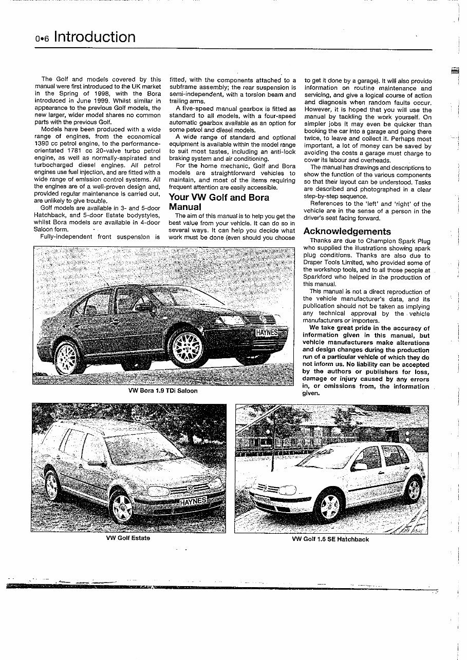 1998-2000 Volkswagen Golf & Bora Workshop Service Repair Manual preview img 8