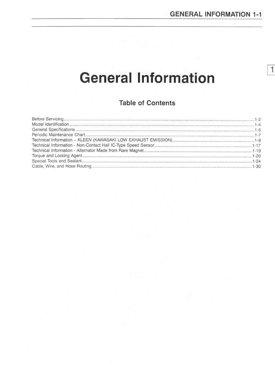 Kawasaki ZX600J 2000-2002 Workshop Service Repair Manual preview img 10