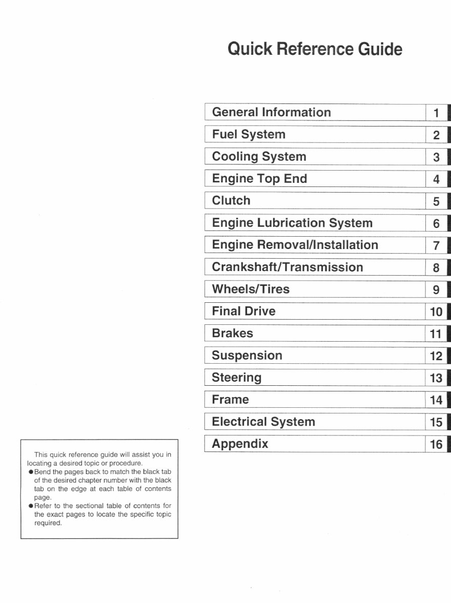 Kawasaki ZX600J 2000-2002 Workshop Service Repair Manual preview img 3