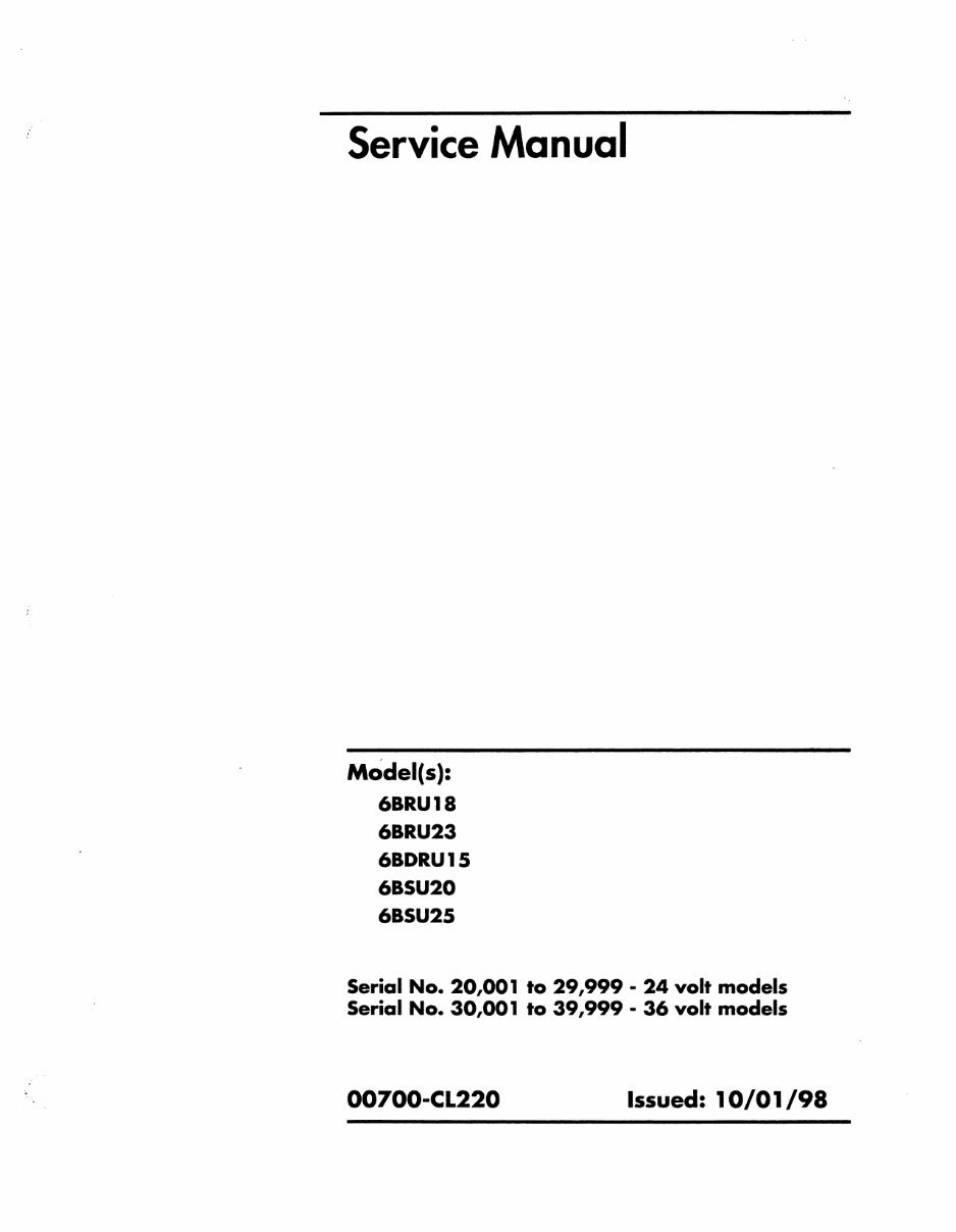 Toyota 6BRU18 6BRU23 6BDRU15 6BSU20 6BSU25 Forklift Service Repair Factory Manual INSTANT preview img 1