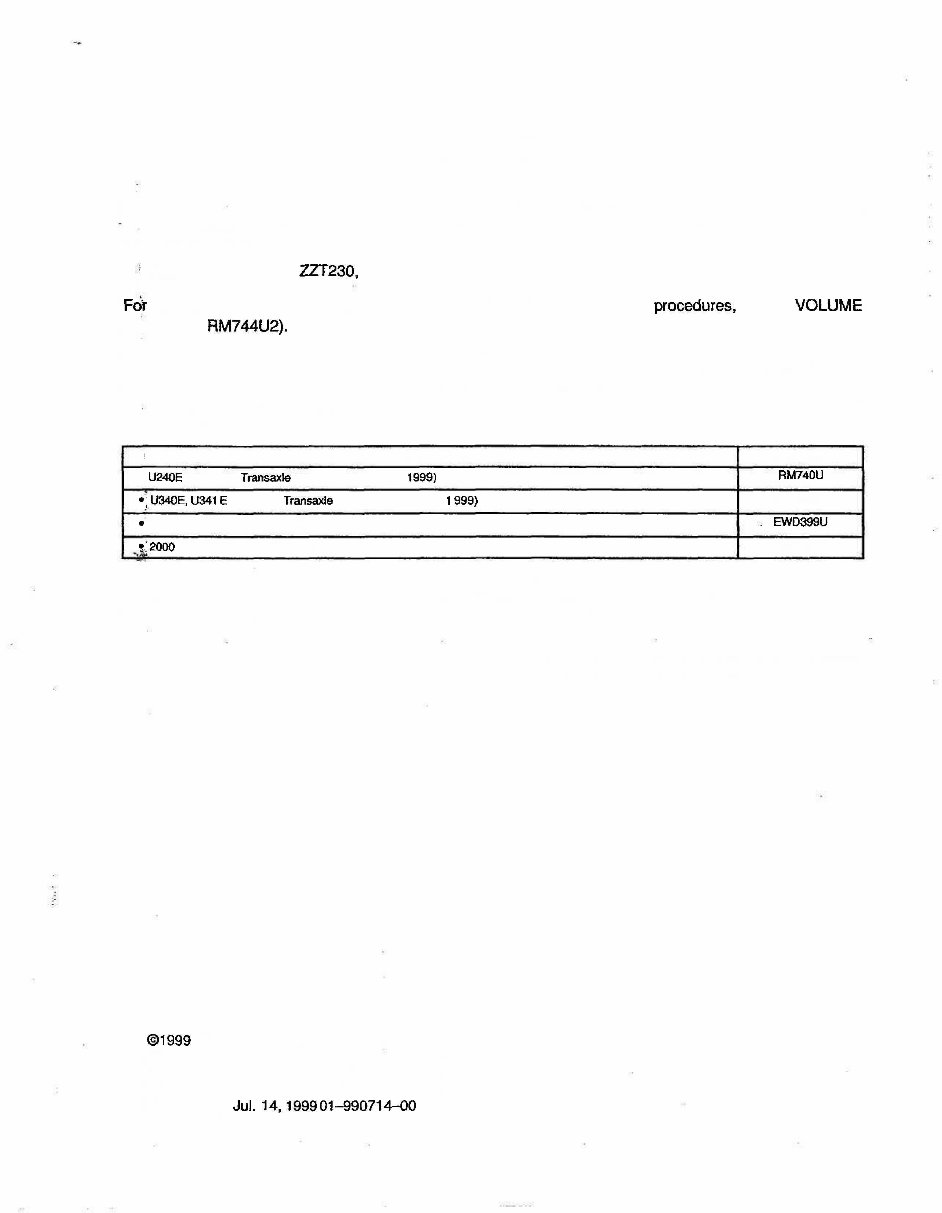 2000 Toyota Celica Service & Repair Manual preview img 3