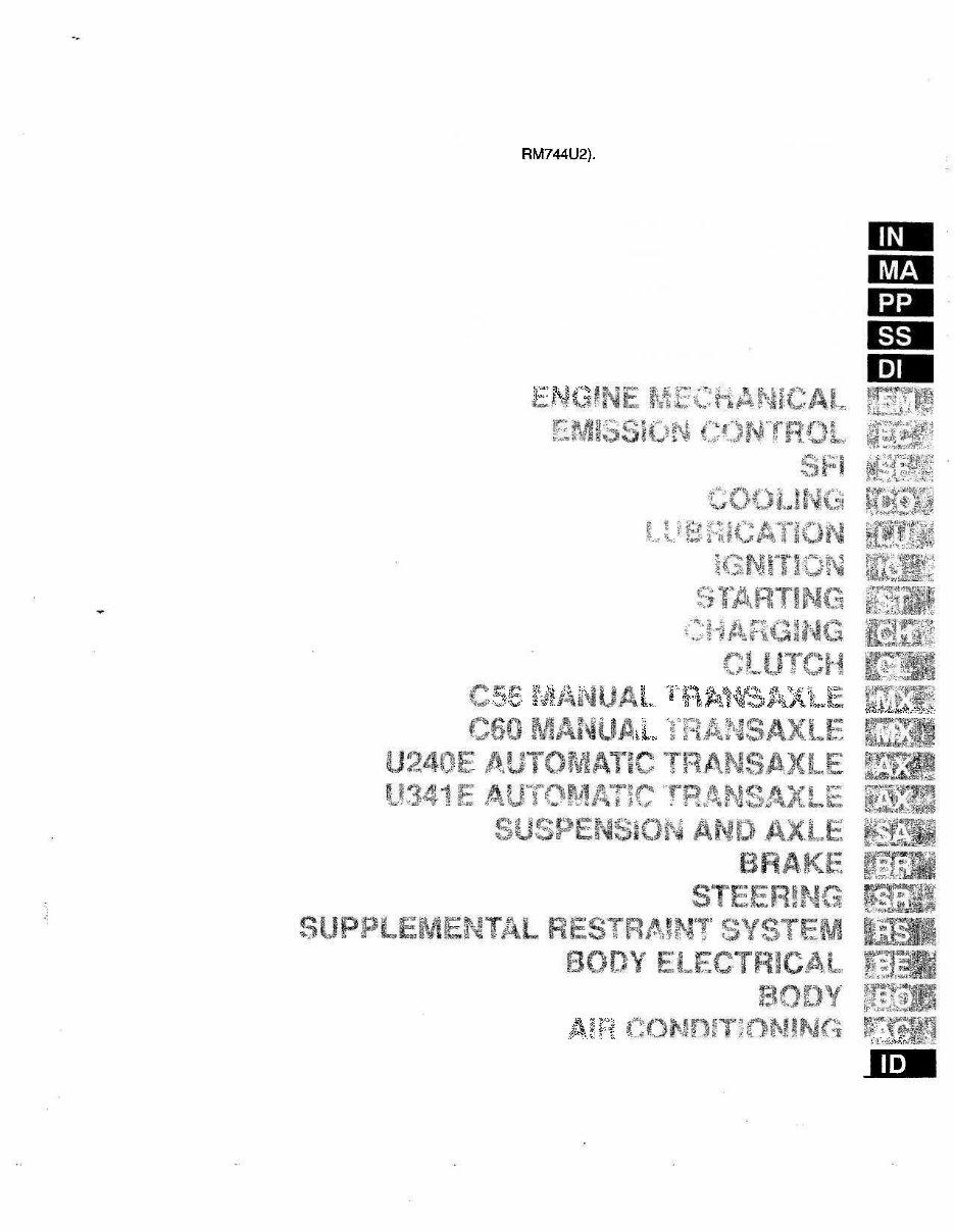 2000 Toyota Celica Service & Repair Manual preview img 7