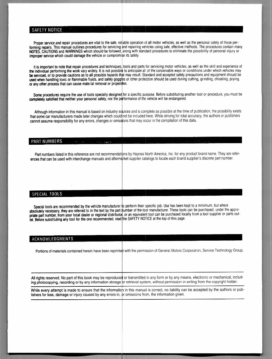 1988-1998 GMC Sierra Pickup Truck Service & Repair Manual preview img 4