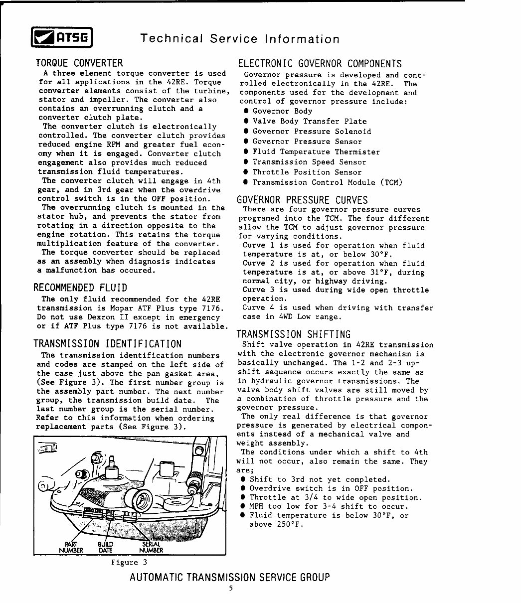 Chrysler/Jeep 42RE Automatic Transmission Service/Repair/Rebuild Manual preview img 5