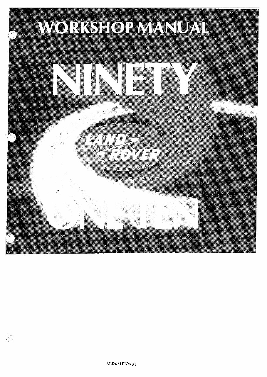 1983-1990 Land Rover Defender 110 Service & Repair Manual preview img 1