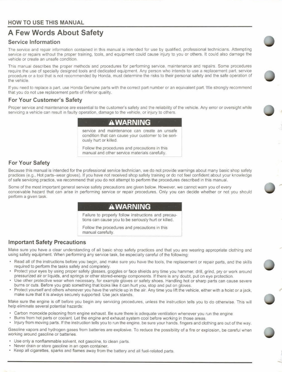 2006-2011 Honda Rincon 680 (TRX680FA / TRX680FGA) Service Repair Manual (Free Preview) preview img 2