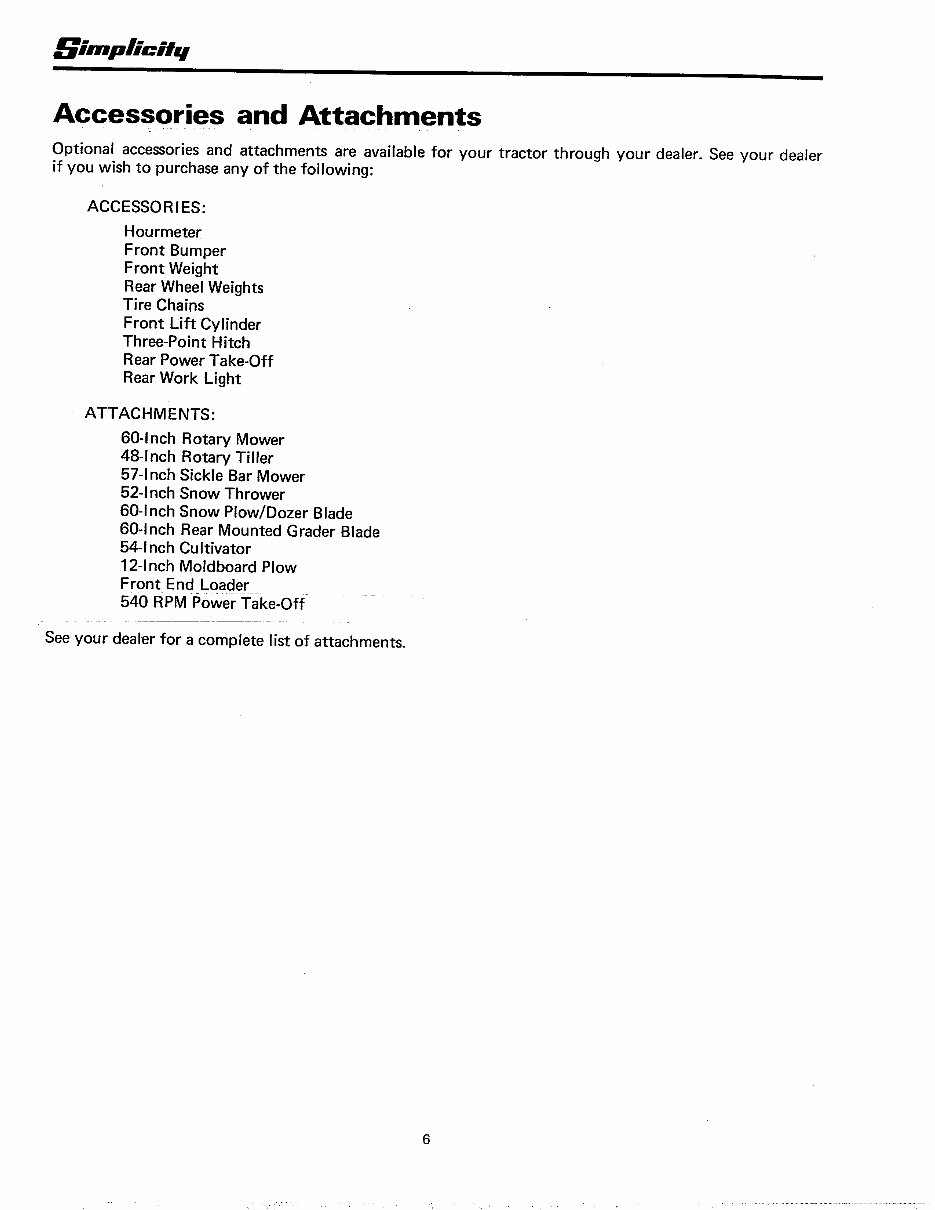 Simplicity 9020 Power Max Tractor Operators Owner Instruction Manual - IMPROVED - preview img 7