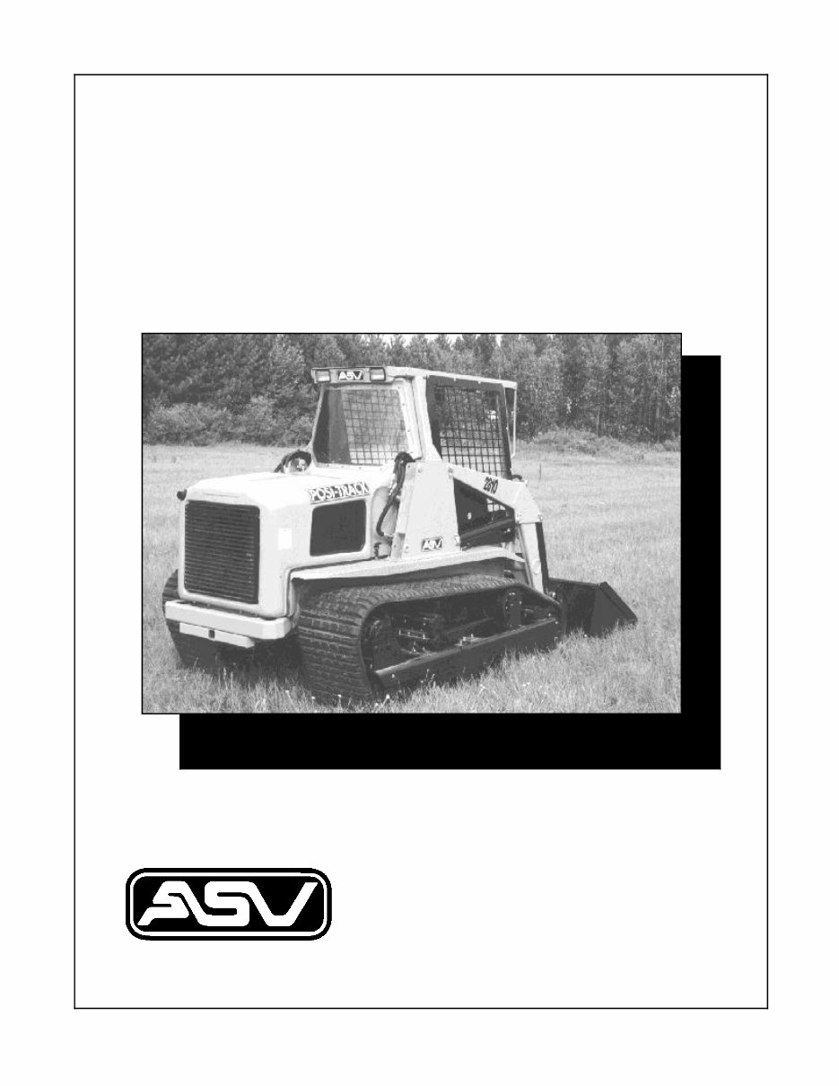 ASV HPD HPT 2800 Track Truck Parts Manual preview img 1