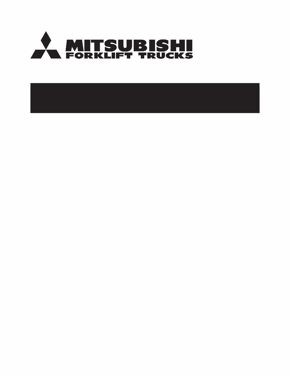 Mitsubishi FG15N FG18N FG20N FG25N FG30N FG35N FG20CN FG20ZN FG25ZN FGE10N FGE20N FGE25N FGE30N FG35AN FGE20ZN FGE25ZN FGE35AN F preview img 1