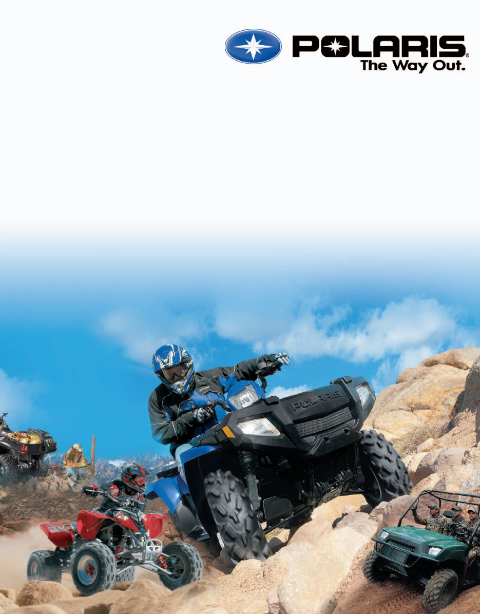 2005 Polaris Predator 50/Predator 90/Sportsman 90 ATVs OEM Service & Repair Manual preview img 1