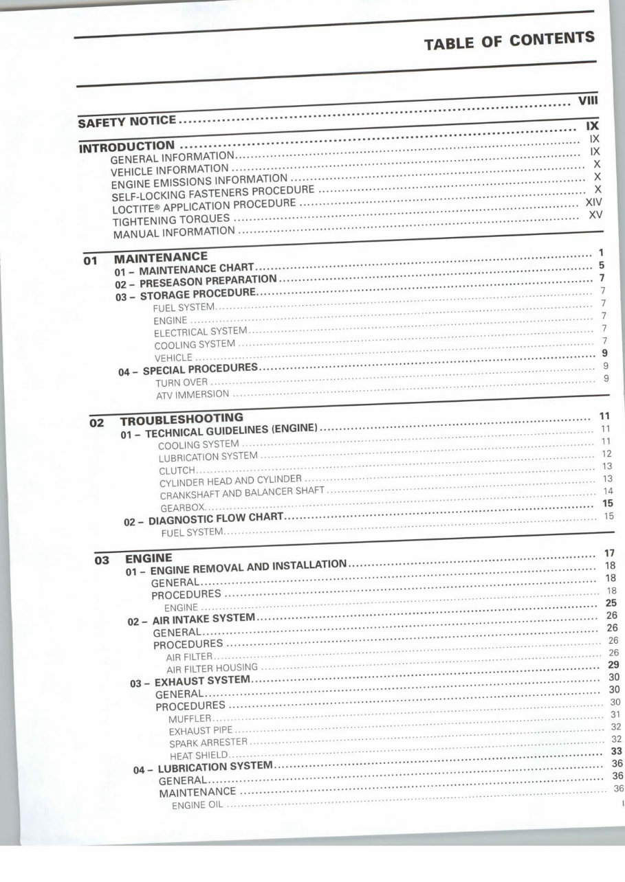 2008 Can-Am DS 450 EFI, DS 450 EFI X, DS450 Service & Repair Manual preview img 5
