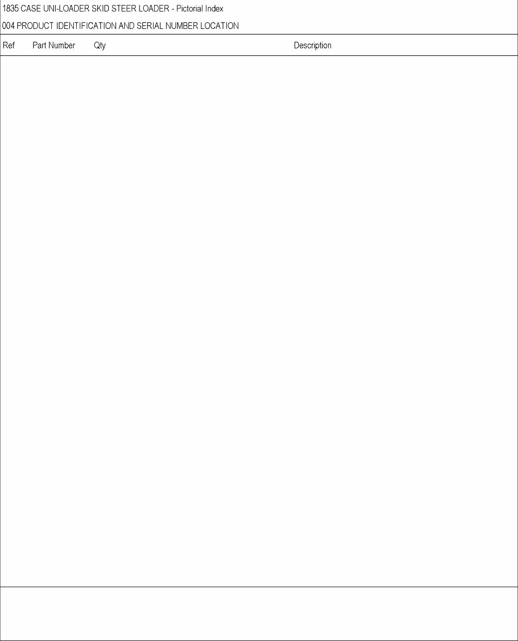 CASE 1835 Skid Steer Loader Parts Catalog Manual preview img 4