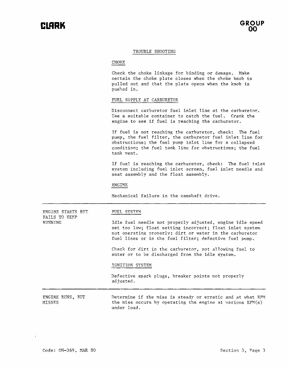 Clark C500(Y) 30-55 Forklift Service Repair Workshop Manual preview img 7