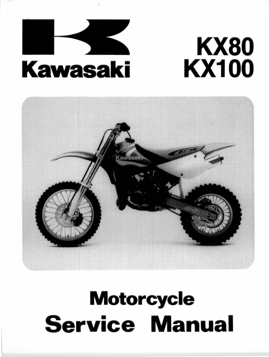Kawasaki KX80 1988-2000 Workshop Repair Service Manual | Download