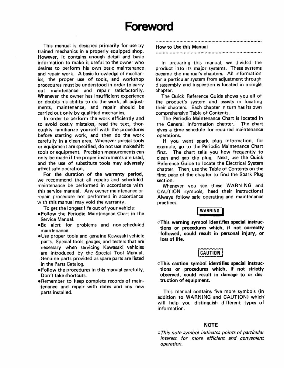 1987-2004 Kawasaki KSF250 Mojave 250 ATV Service & Repair Manual preview img 5
