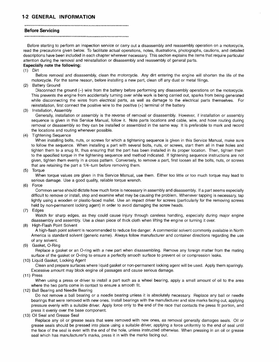 1987-2004 Kawasaki KSF250 Mojave 250 ATV Service & Repair Manual preview img 8