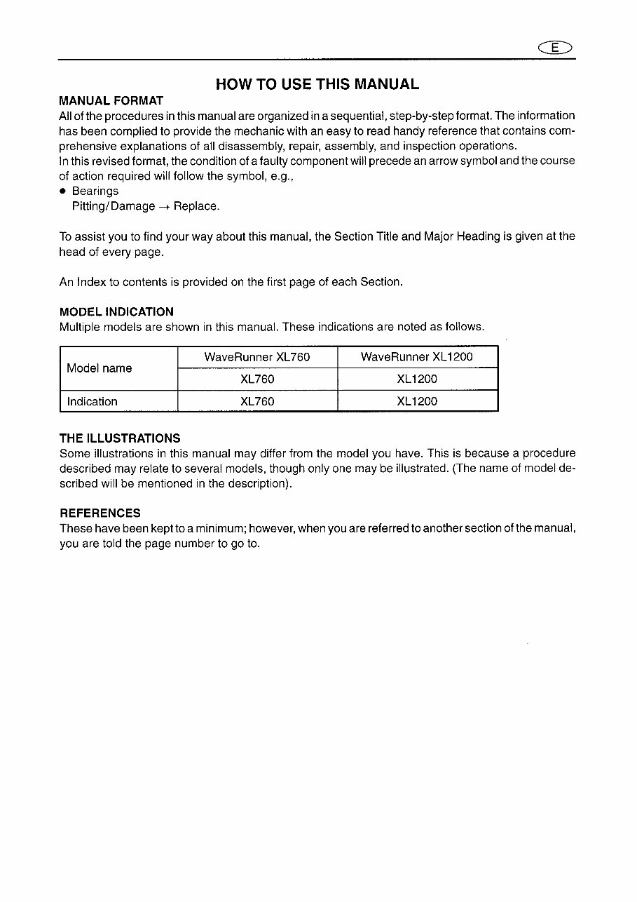 1998 Yamaha WaveRunner XL760 Service & Repair Manual preview img 3