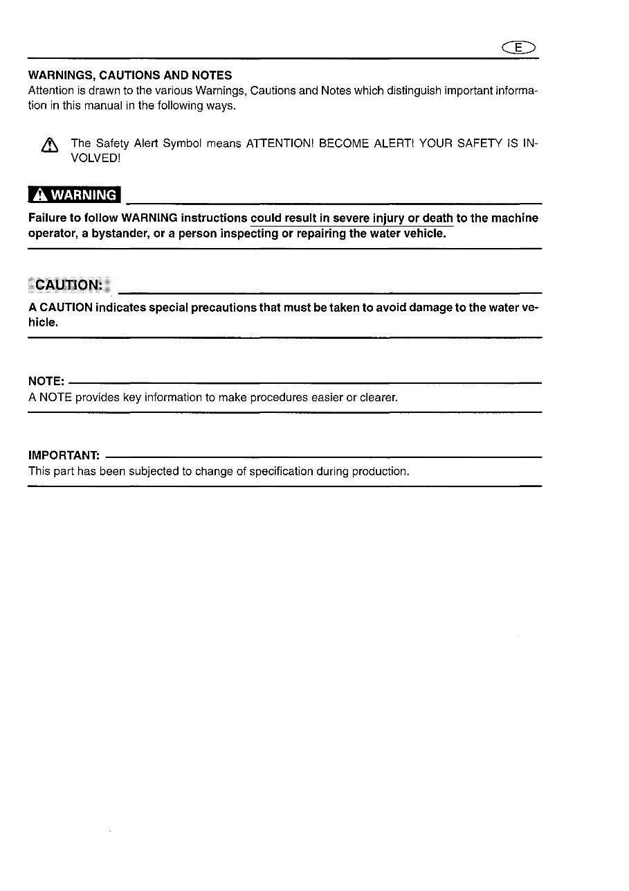 1998 Yamaha WaveRunner XL760 Service & Repair Manual preview img 4