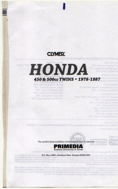 1978-1981 Honda CB400 CM400 Service & Repair Manual preview img 3