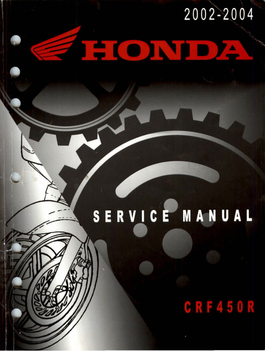 2002-2004 CRF450R Service & Repair Manual preview img 1