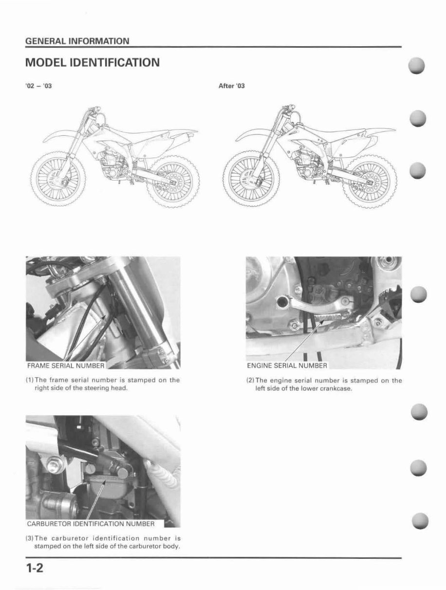 2002-2004 CRF450R Service & Repair Manual preview img 6