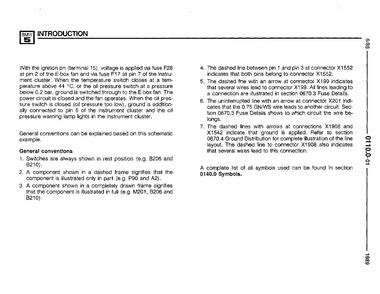1988-1995 Bmw 525i/535i (E34) Wiring Diagram Electrical Wiring Diagram Manual preview img 5