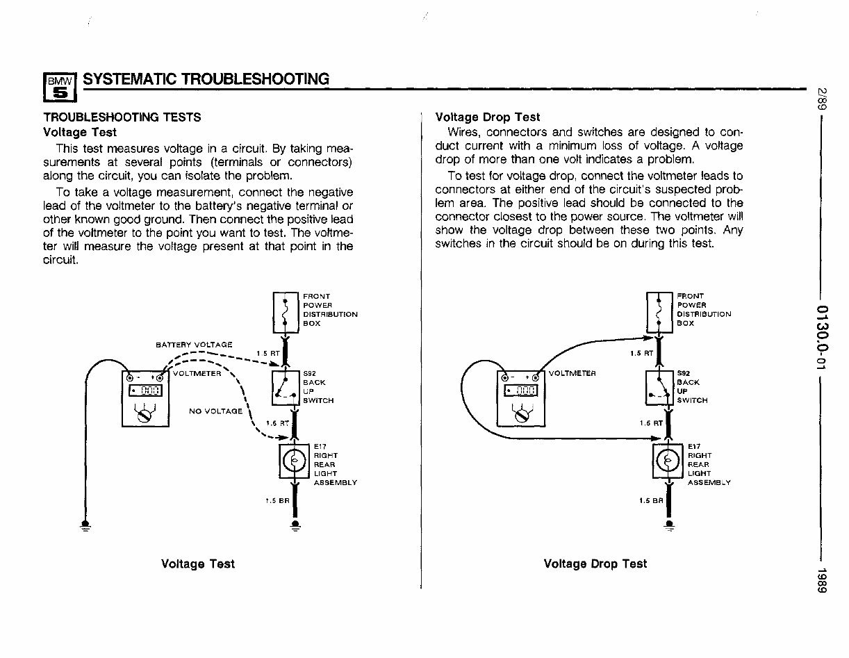 1988-1995 Bmw 525i/535i (E34) Wiring Diagram Electrical Wiring Diagram Manual preview img 7