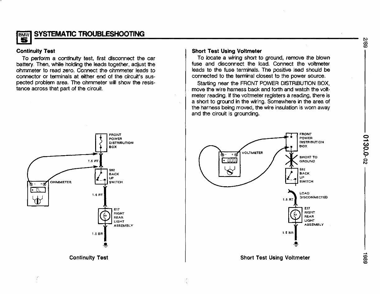 1988-1995 Bmw 525i/535i (E34) Wiring Diagram Electrical Wiring Diagram Manual preview img 8