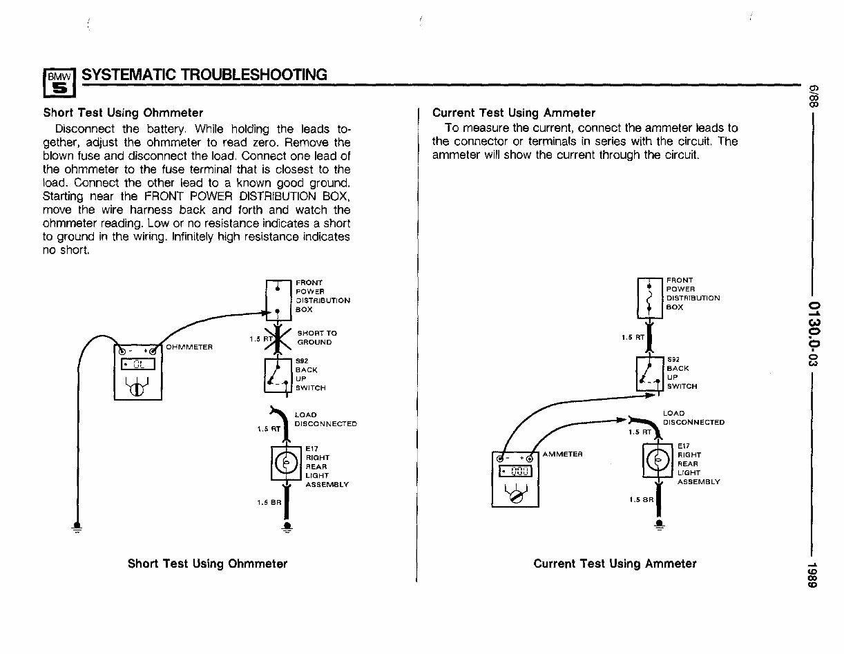 1988-1995 Bmw 525i/535i (E34) Wiring Diagram Electrical Wiring Diagram Manual preview img 9