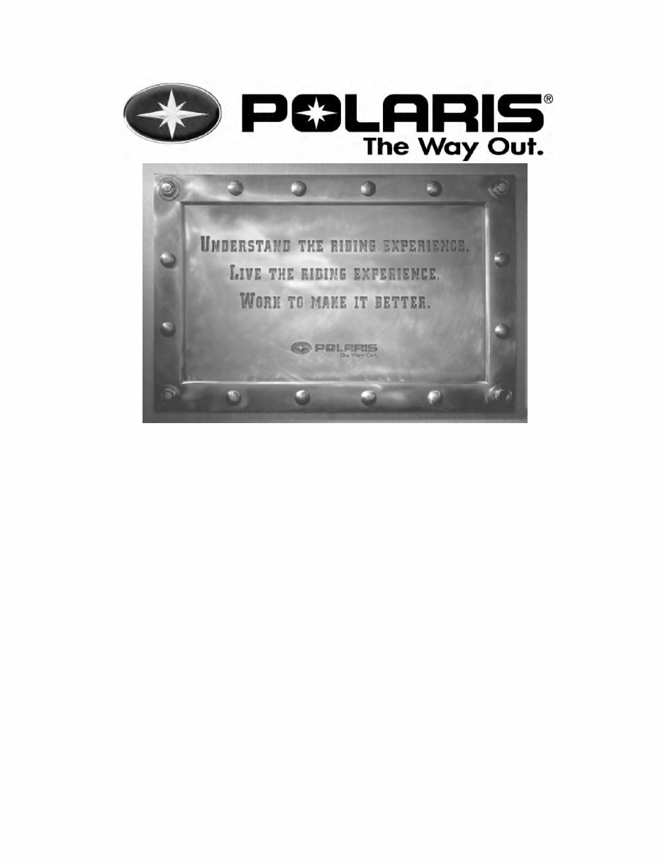 2003 Polaris Sportsman 500 6x6 ATV Repair Manual preview img 2