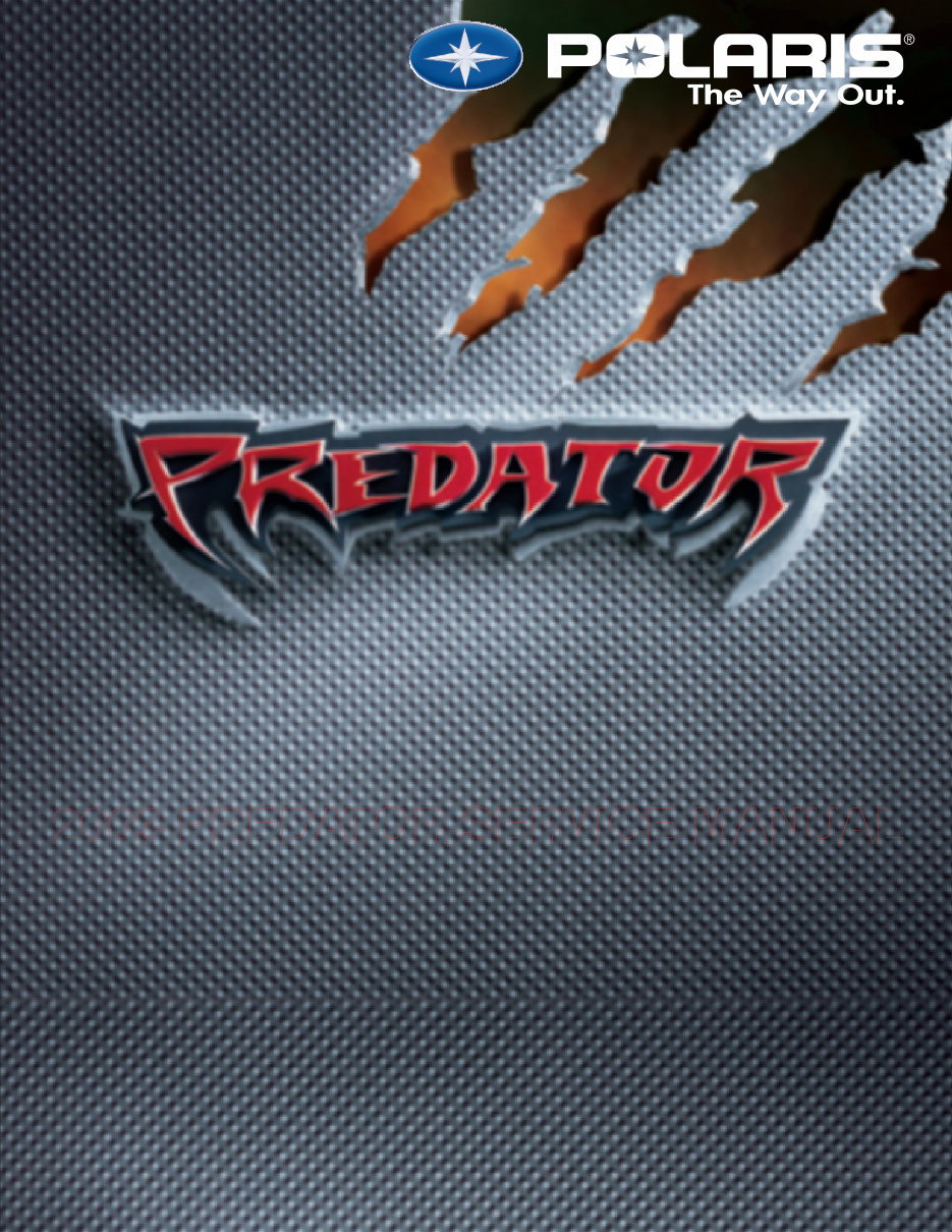 2003 Polaris Predator 500 ATV Service & Repair Manual preview img 1