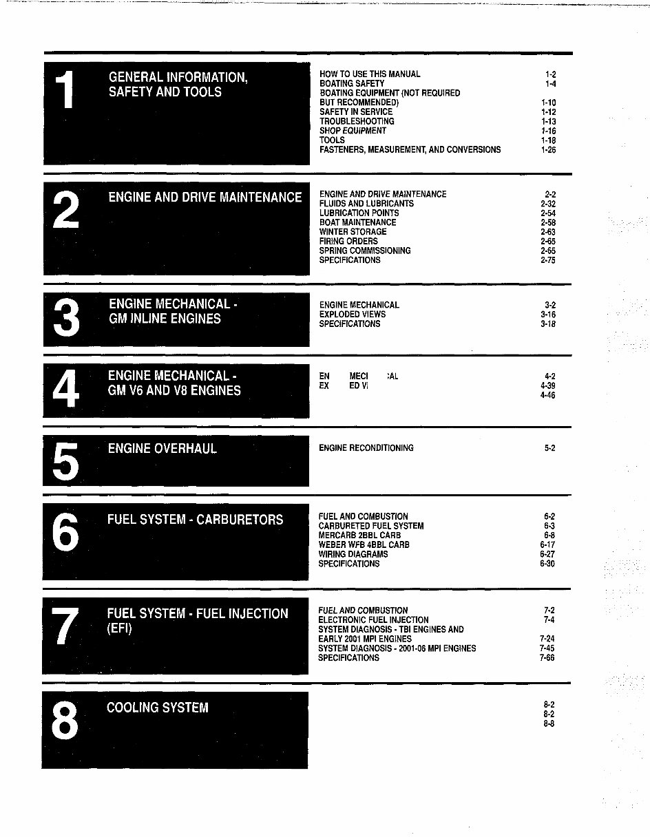2001-2006 Mercruiser Engines repair/service manual preview img 2