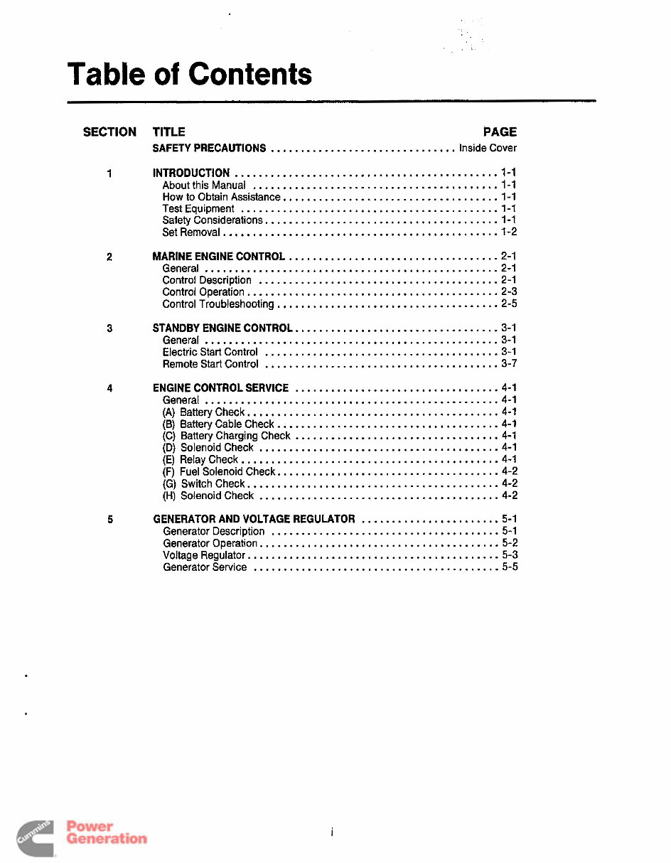 Onan DKC, DKD, MDKC, MDKD Service Manual Cummins Onan Generator Repair Book 981-0502 preview img 4