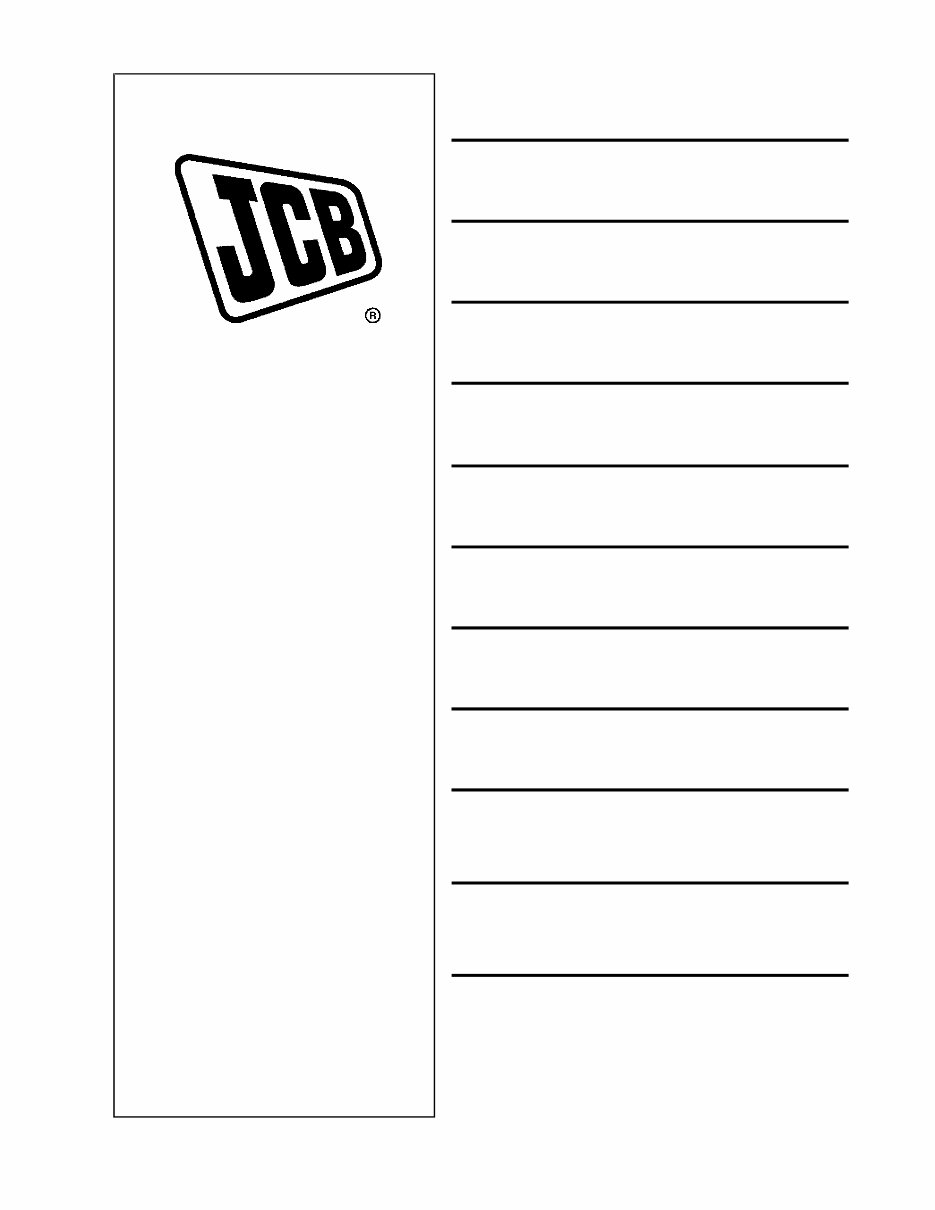 JCB 3CX/4CX Backhoe Loaders OEM Service & Repair Manual preview img 1