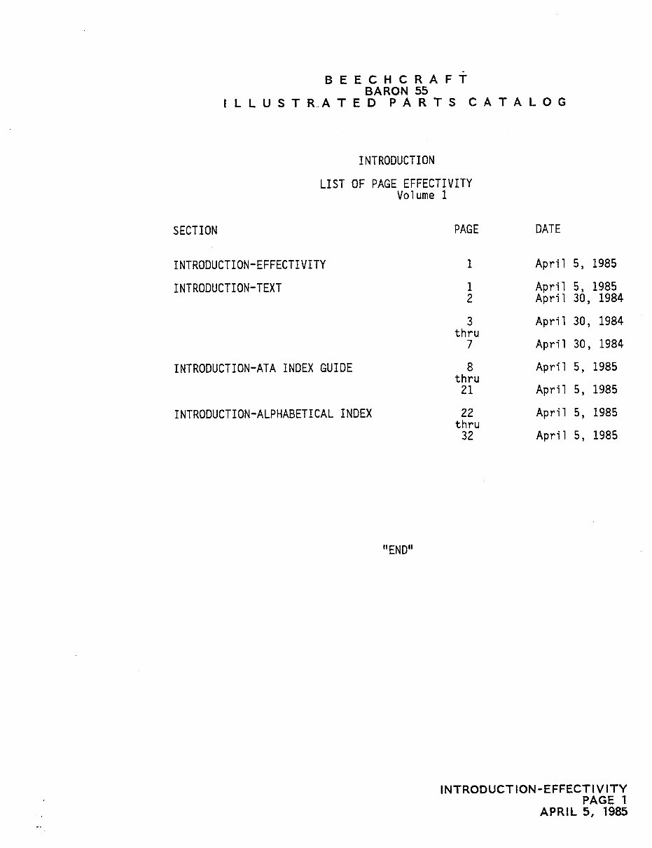 Beechcraft Baron 55 Series Illustrated Parts Catalog - preview img 6