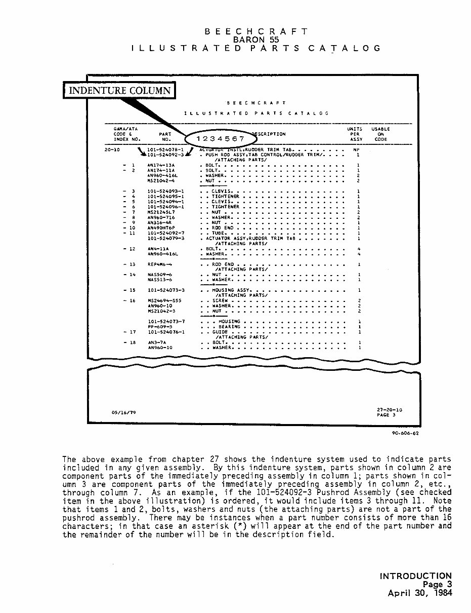 Beechcraft Baron 55 Series Illustrated Parts Catalog - preview img 9