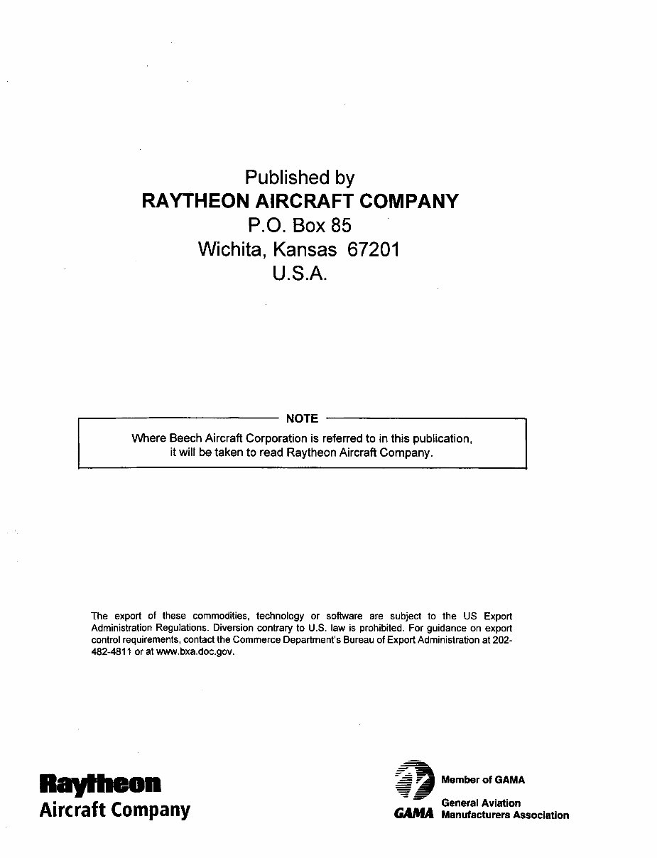 2005 Beechcraft Bonanza V35 Maintenance Service & Repair Manual preview img 2