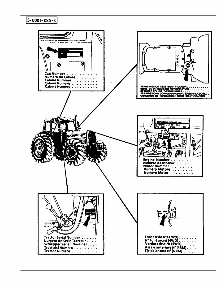 MASSEY FERGUSON MF 390 Tractor BEFORE SN B18008 Parts Manual 819751 preview img 1