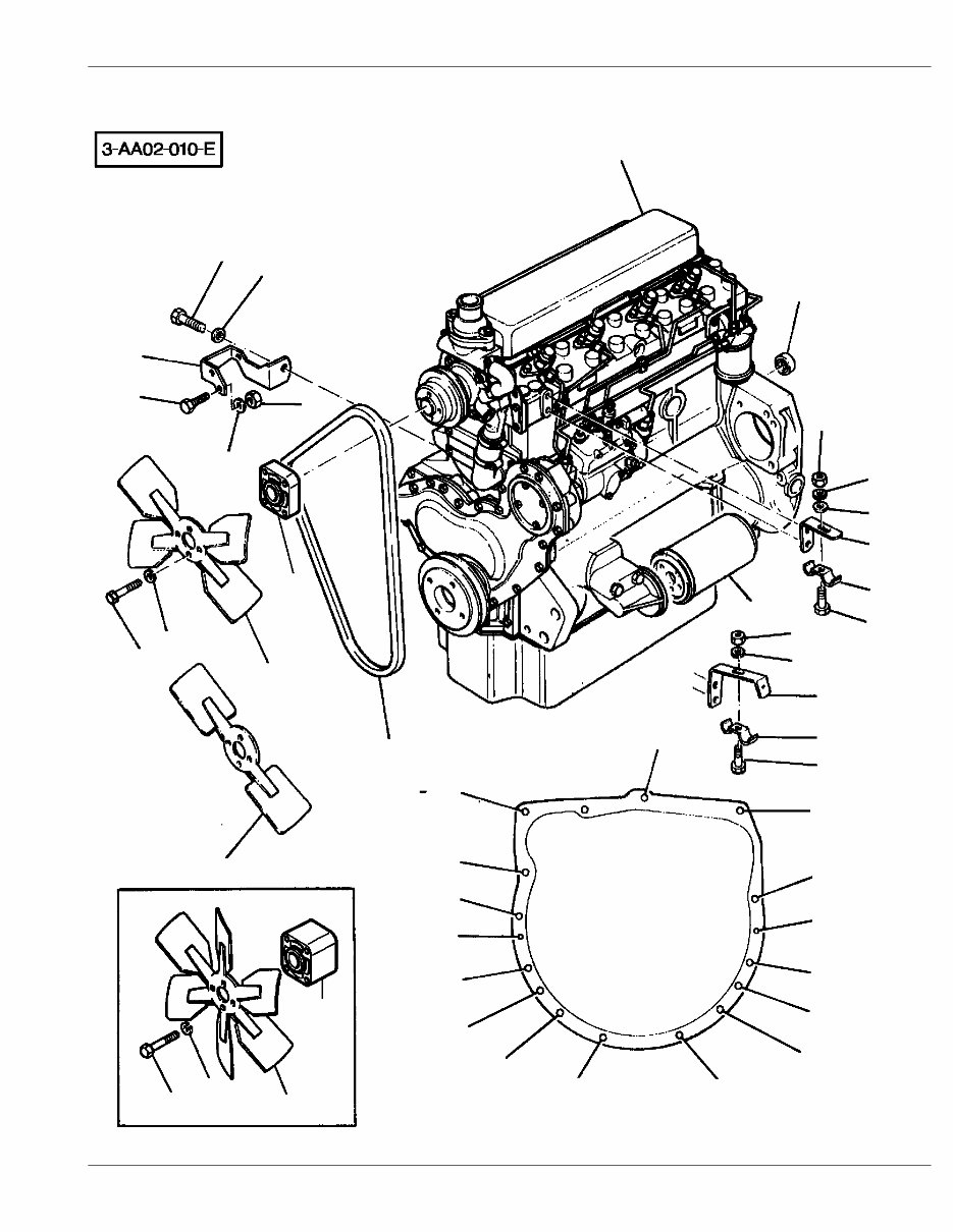 MASSEY FERGUSON MF 390 Tractor BEFORE SN B18008 Parts Manual 819751 preview img 3