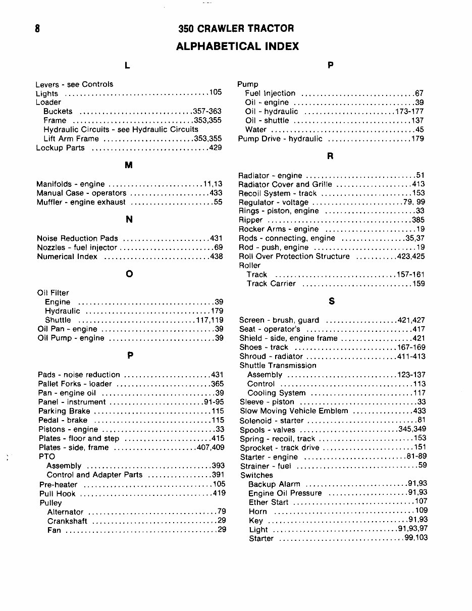 CASE 350 Crawler Parts Manual preview img 10